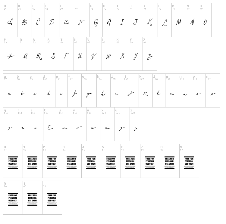 Vtks Lounge Set font map